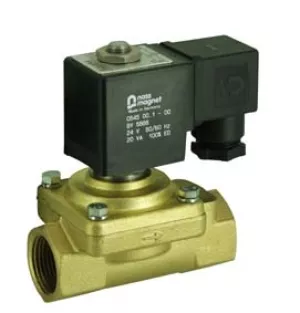 2-way solenoid valves indirect operating with forced lifting