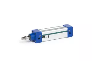 Pneumatic cylinders for aggressive environment conditions with profiled aluminium tube barrel and acetalic polymer end caps XPN series