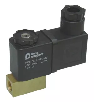 3-way solenoid valves direct acting - normally closed