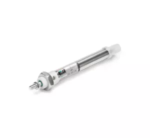 DSA Series - Cylinders for aggressive environments, in stainless steel with acetal resin screwed end caps