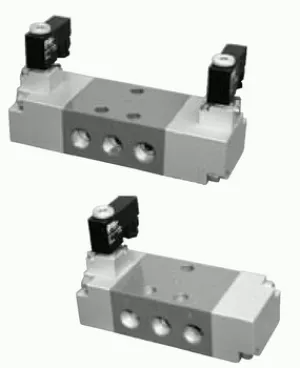 5/2, 5/3 valves solenoid and 5/2 pneumatic pilot operated
